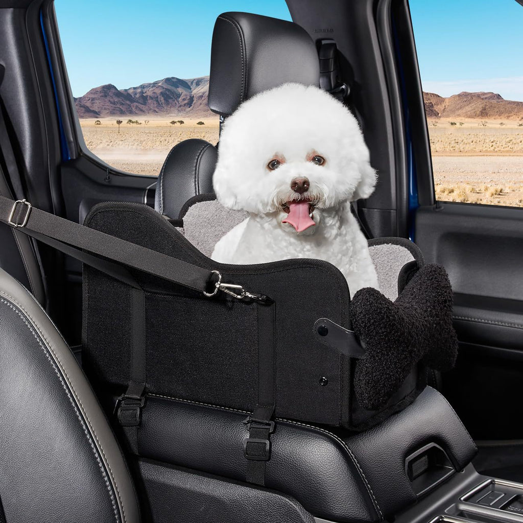 Padded Center Console Dog Seat with Pillow