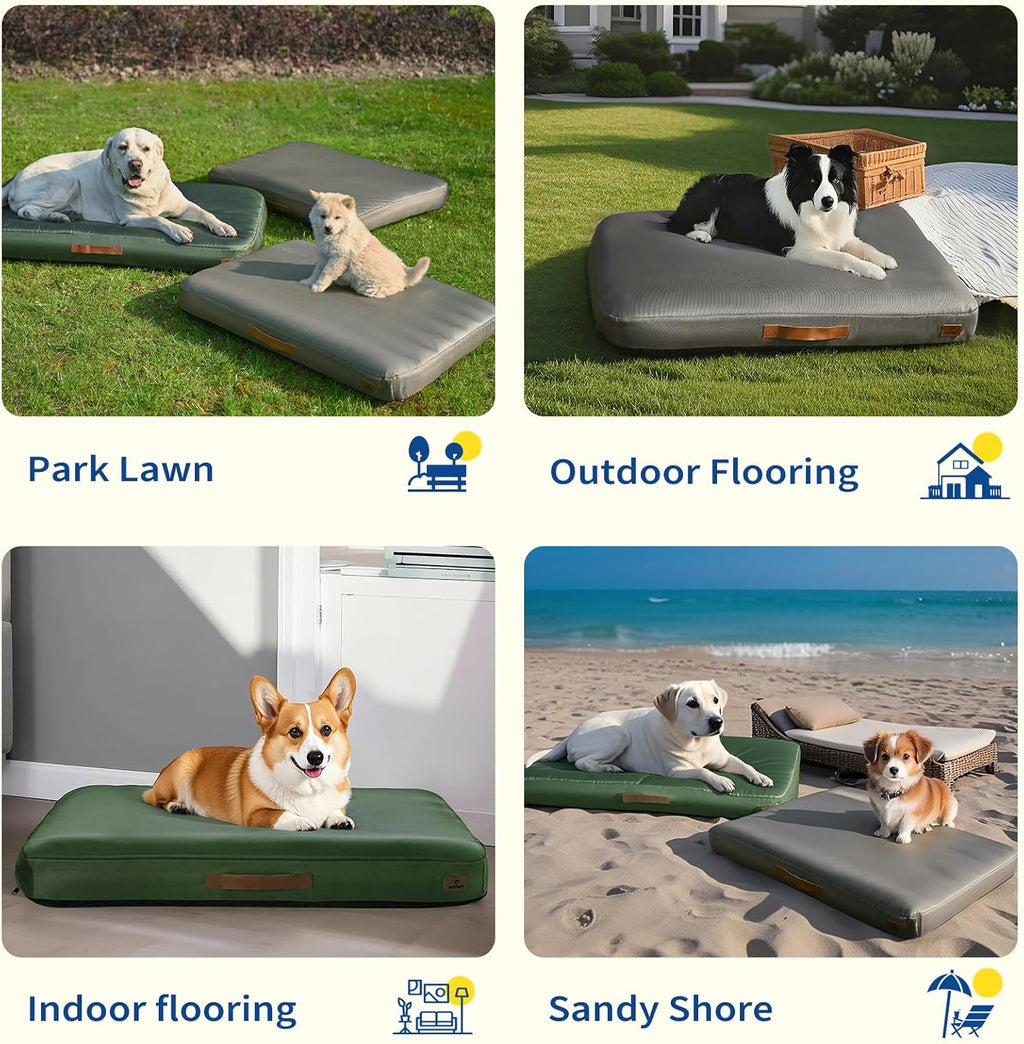 Inflatable Outdoor Dog Bed with Removable Cover