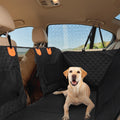 Hammock Seat Cover – dog lying on the hammock cover in the back seat