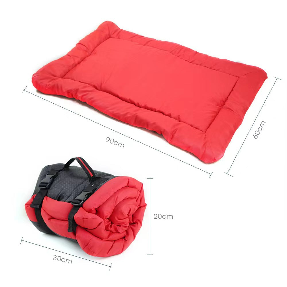 Roll-Up Water-Resistant Travel Dog Bed