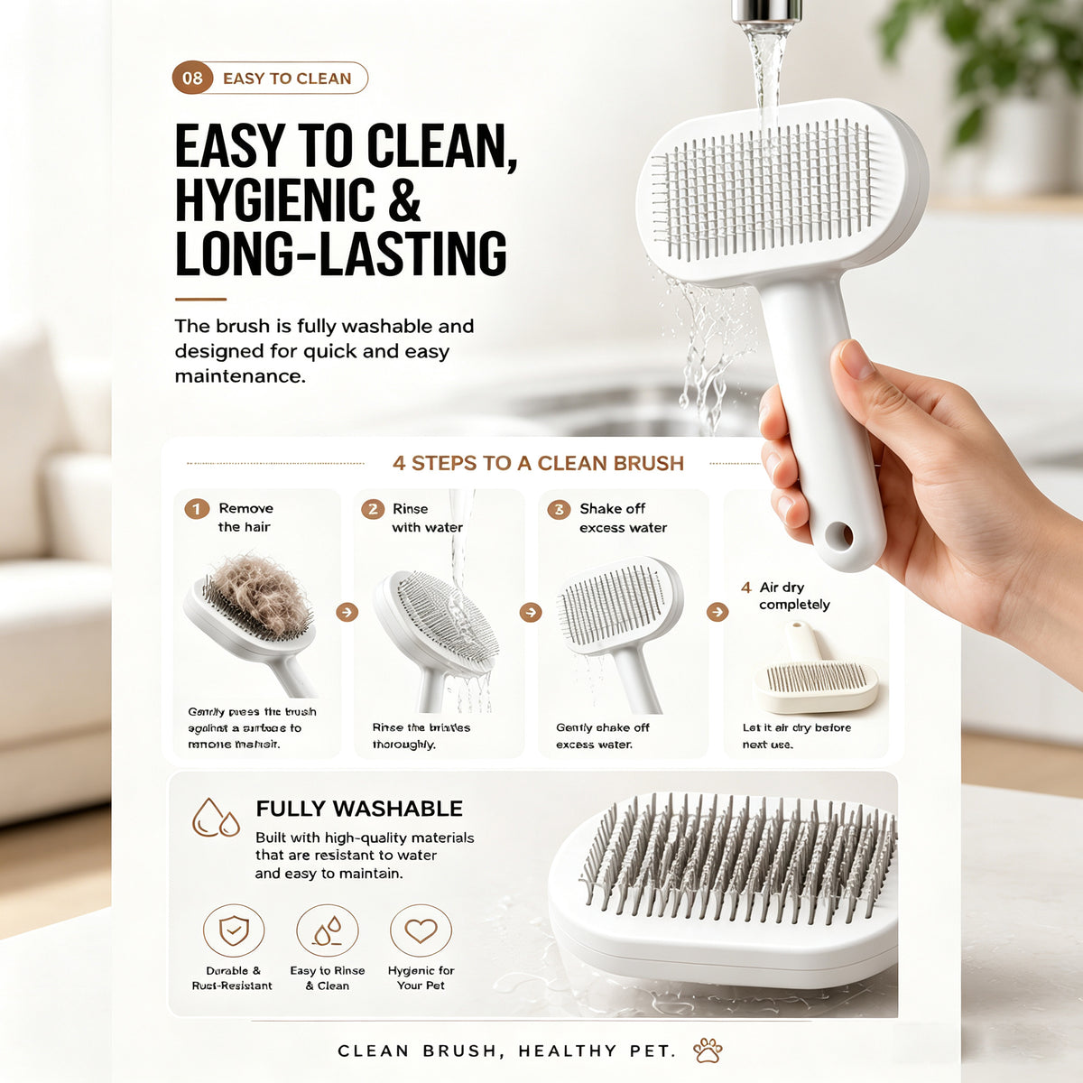 Shed-Free Grooming Brush