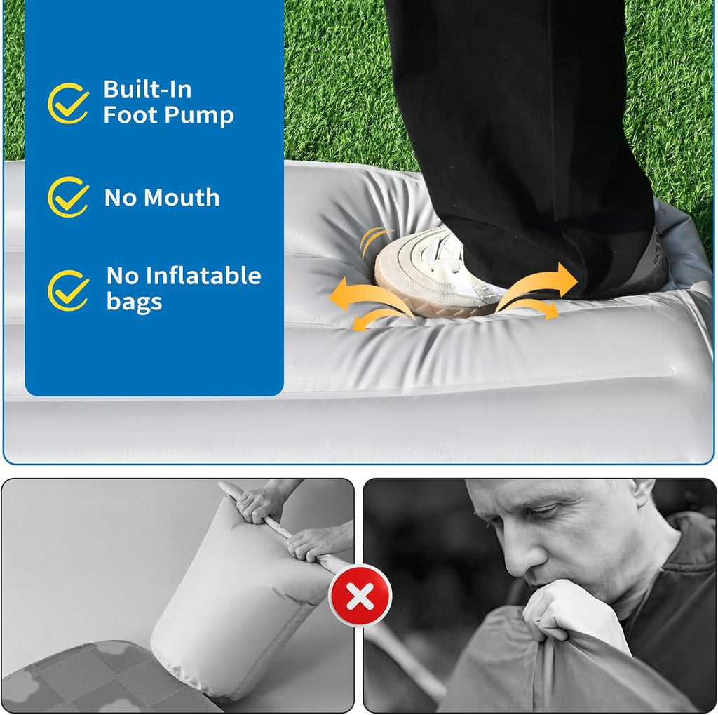 Inflatable Outdoor Dog Bed with Removable Cover