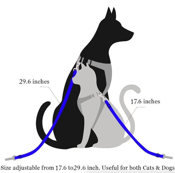 Seat-Belt Leash 2-Pack – fits both cats and dogs