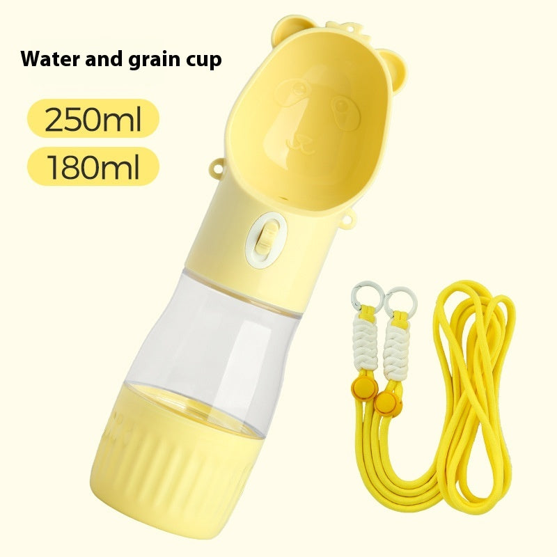2-in-1 Travel Water Bottle & Food Cup